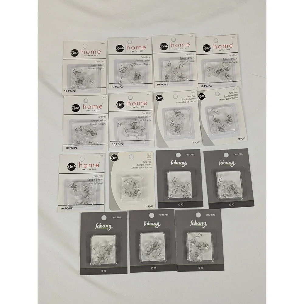 150 Pcs Bed Skirt Pins Clear Heads Twist Pins for Upholstery Slipcovers Couches